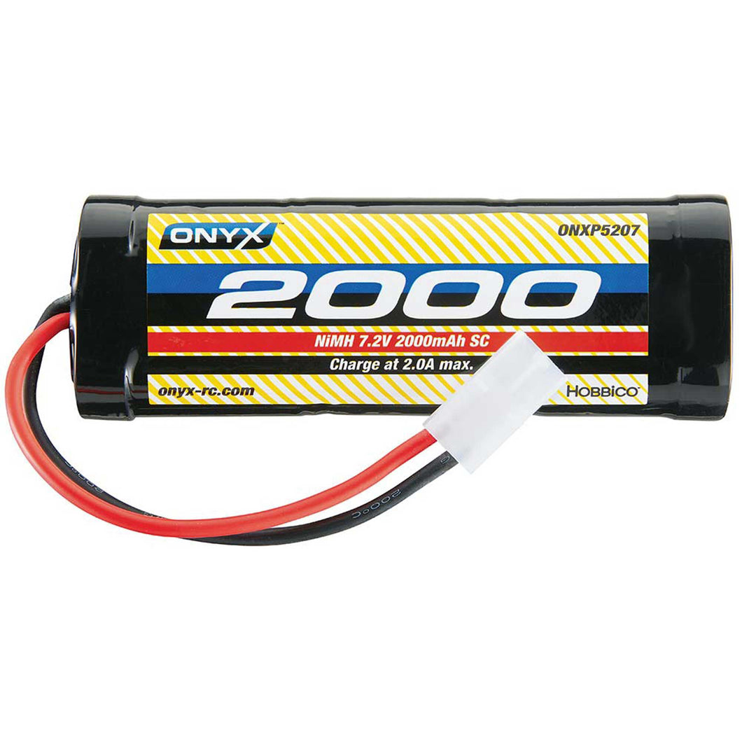 Onyx 7.2V 2000mAh 6-Cell Sub-C Stick NiMH Battery: Tamiya Connector