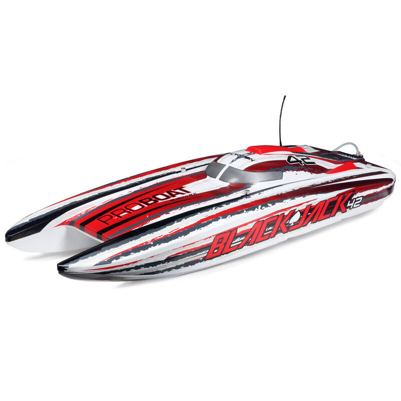 Pro Boat Blackjack 42" 8S Brushless Catamaran RTR: Black/Orange