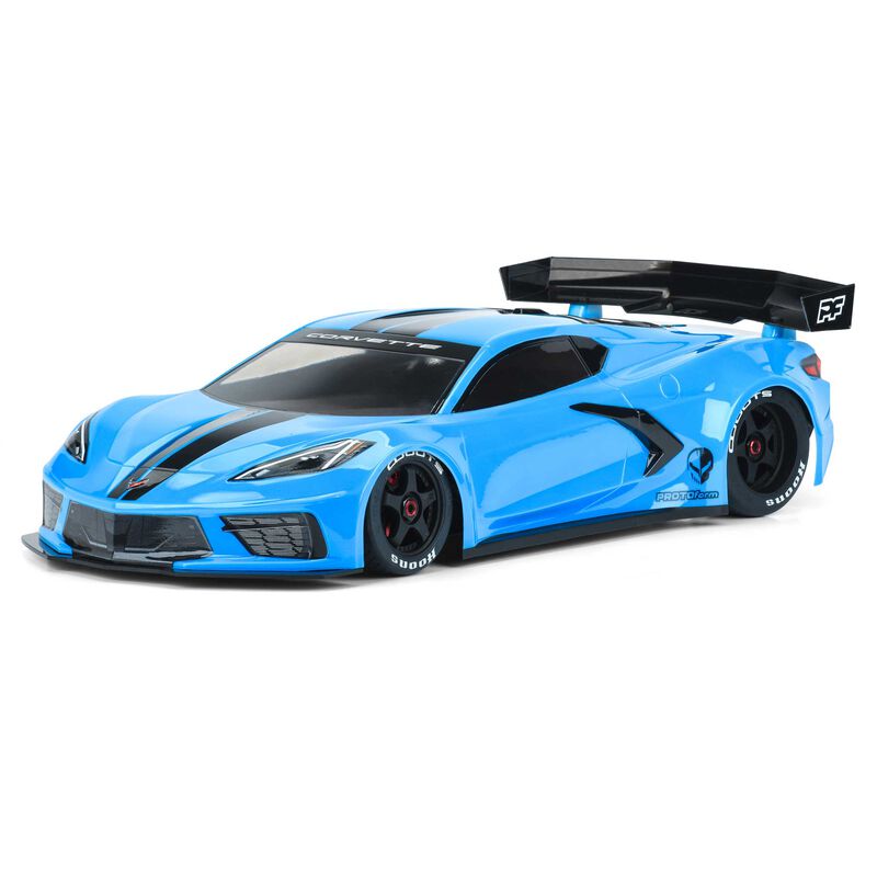 Protoform 1/7 Chevrolet Corvette C8 Clear Body: ARRMA Felony & Infraction