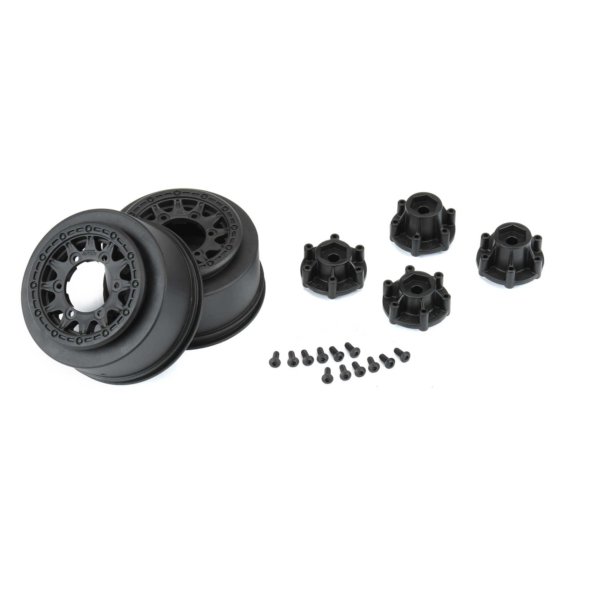 Pro-Line Raid 2.2"/3.0" Black 6x30 SC Wheels, F/R (2)