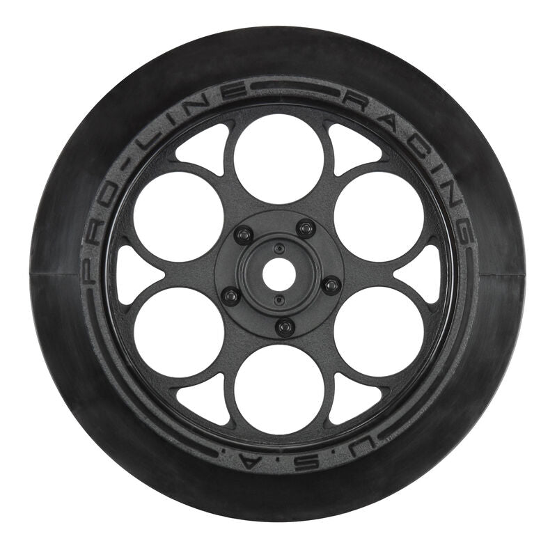 Pro-Line 1/10 Showtime Front Runner Front 2.2"/2.7" 12mm Drag Wheels (2) Black