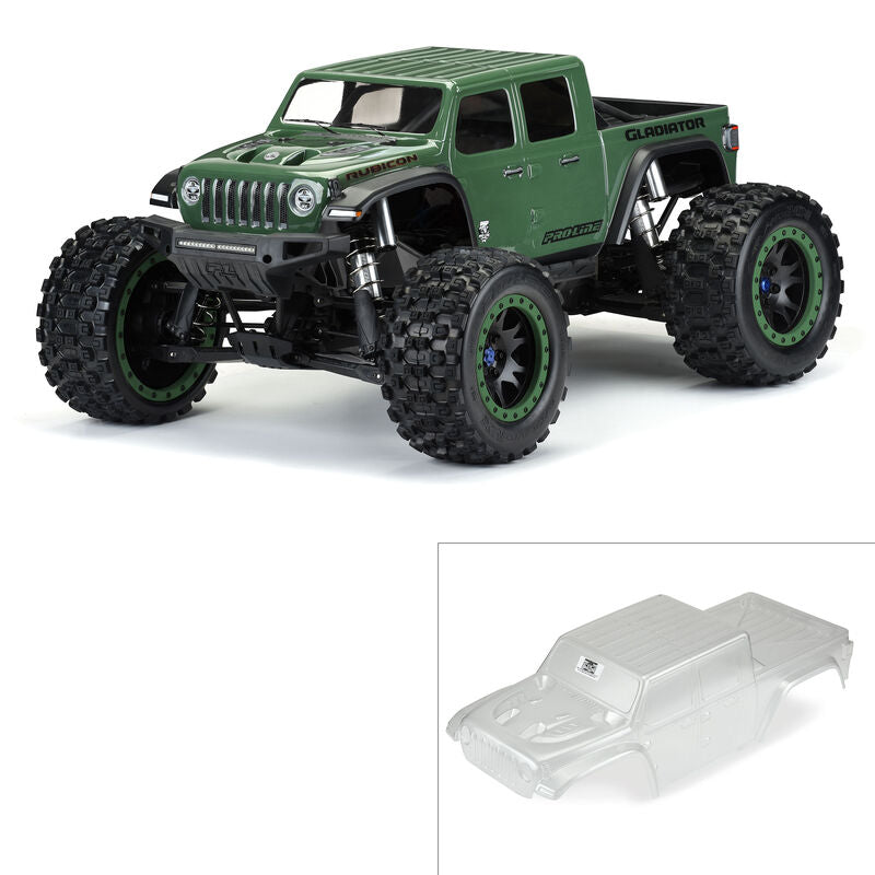 Pro-Line 1/5 Pre-Cut Jeep Gladiator Rubicon Clear Body: X-MAXX