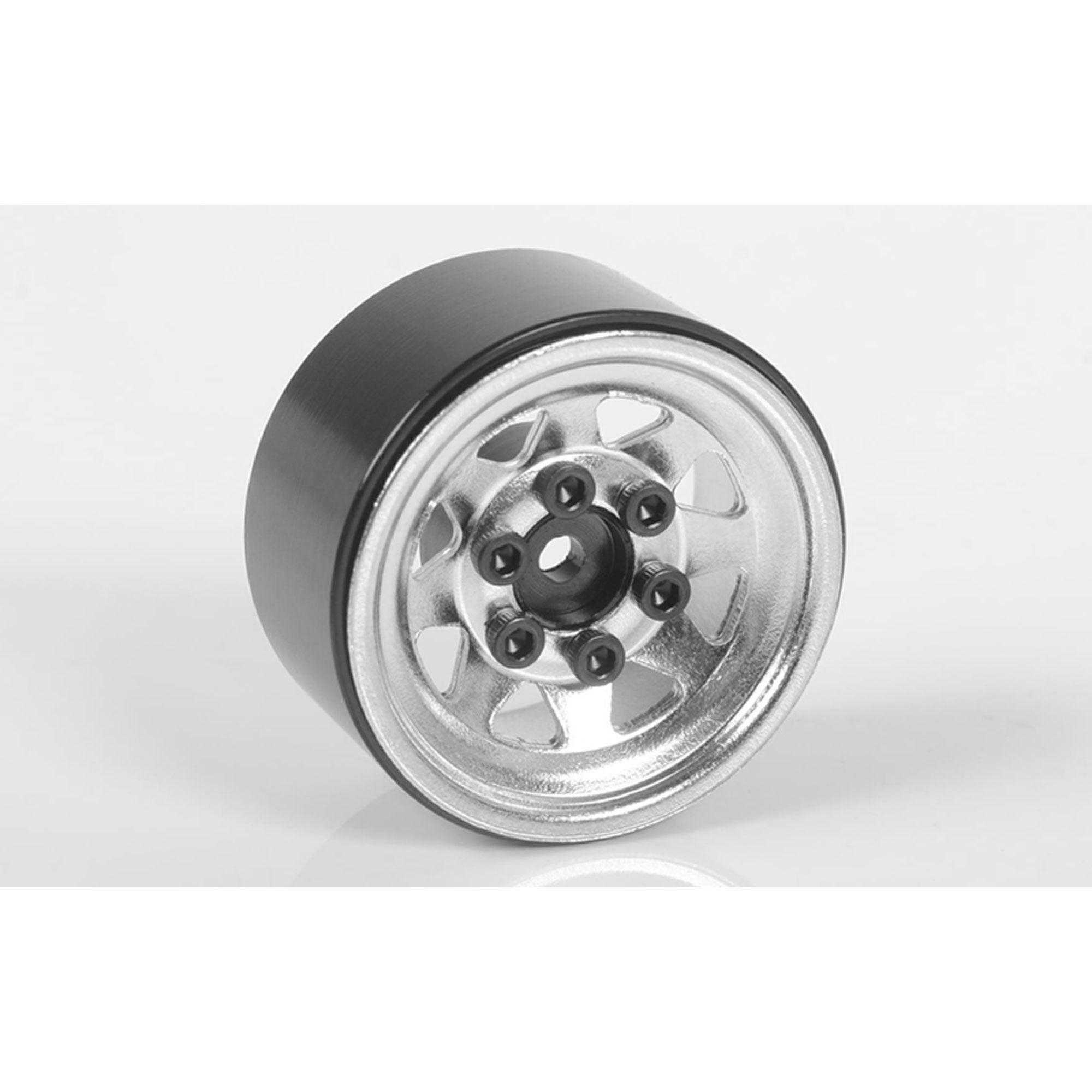 RC4WD Stamped Steel 1.0" Stock Beadlock Wheels (Chrome)