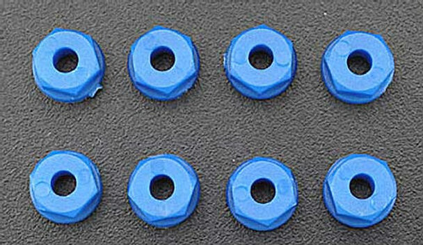 RPM 4-40 or 3mm Nylon Nuts (Blue)