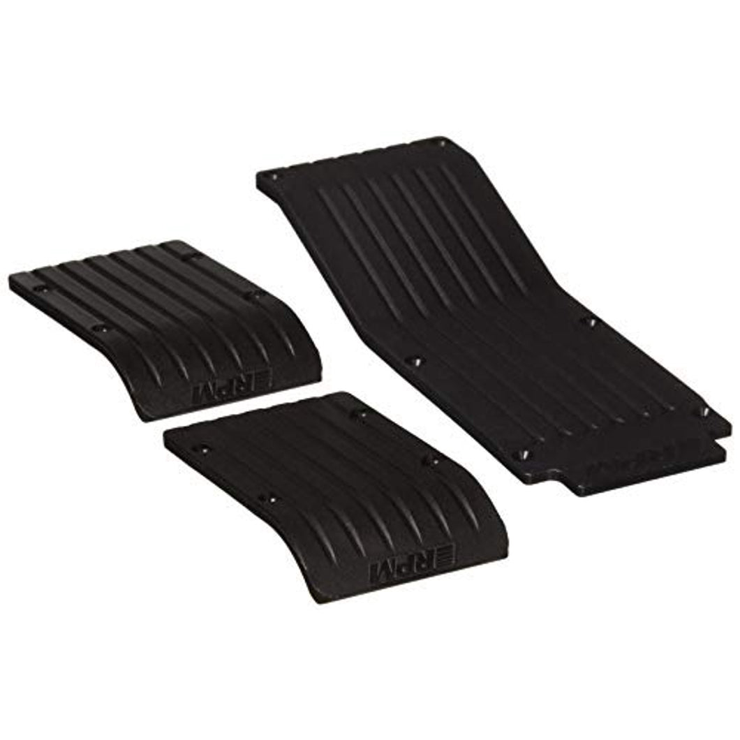 RPM Three Pc. Skid/Wear Plate Set T-Maxx & E-Maxx (Black)