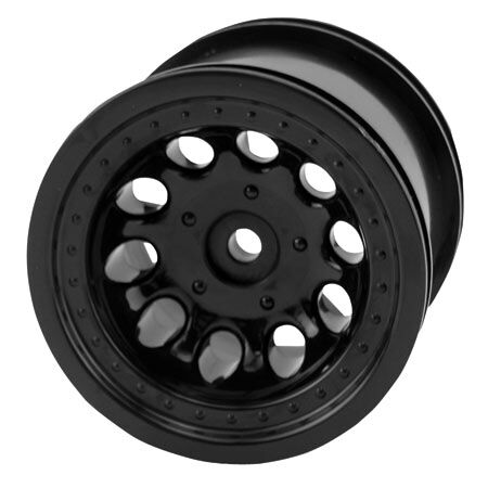 RPM 1/10 Revolver Rear 2.2 Wheels, 12mm Hex, Black (2): Bandit, Rustler, Stampede, Slash