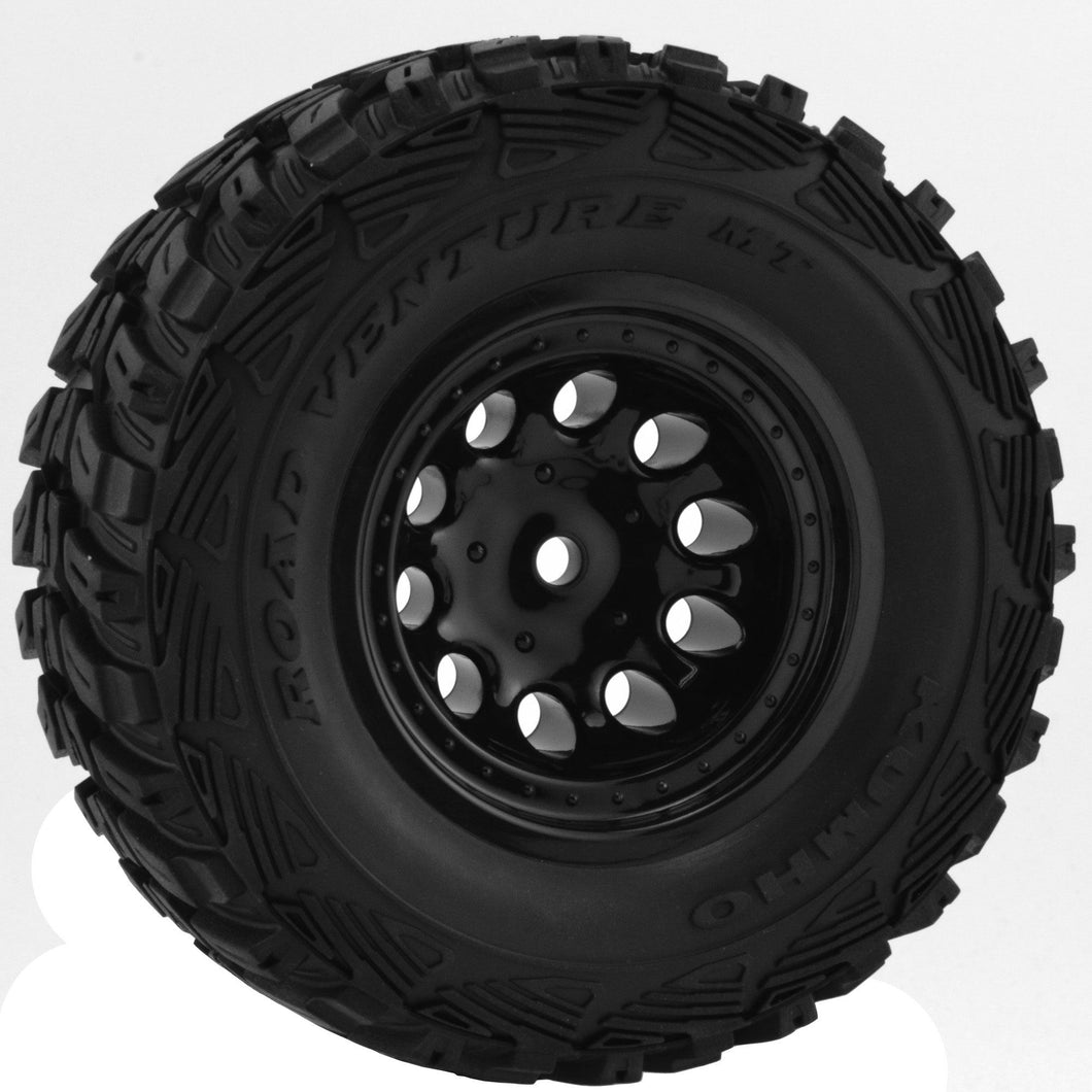RPM 1/10 Revolver Front 2.2/3.0 Wheels, 12mm Hex, Black (2): Slash 2WD