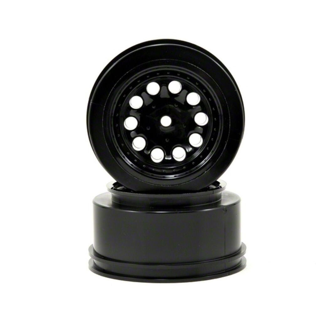 RPM 1/10 Revolver Front/Rear 2.2/3.0 Wheels, 12mm Hex, Black (2): Slash 4x4