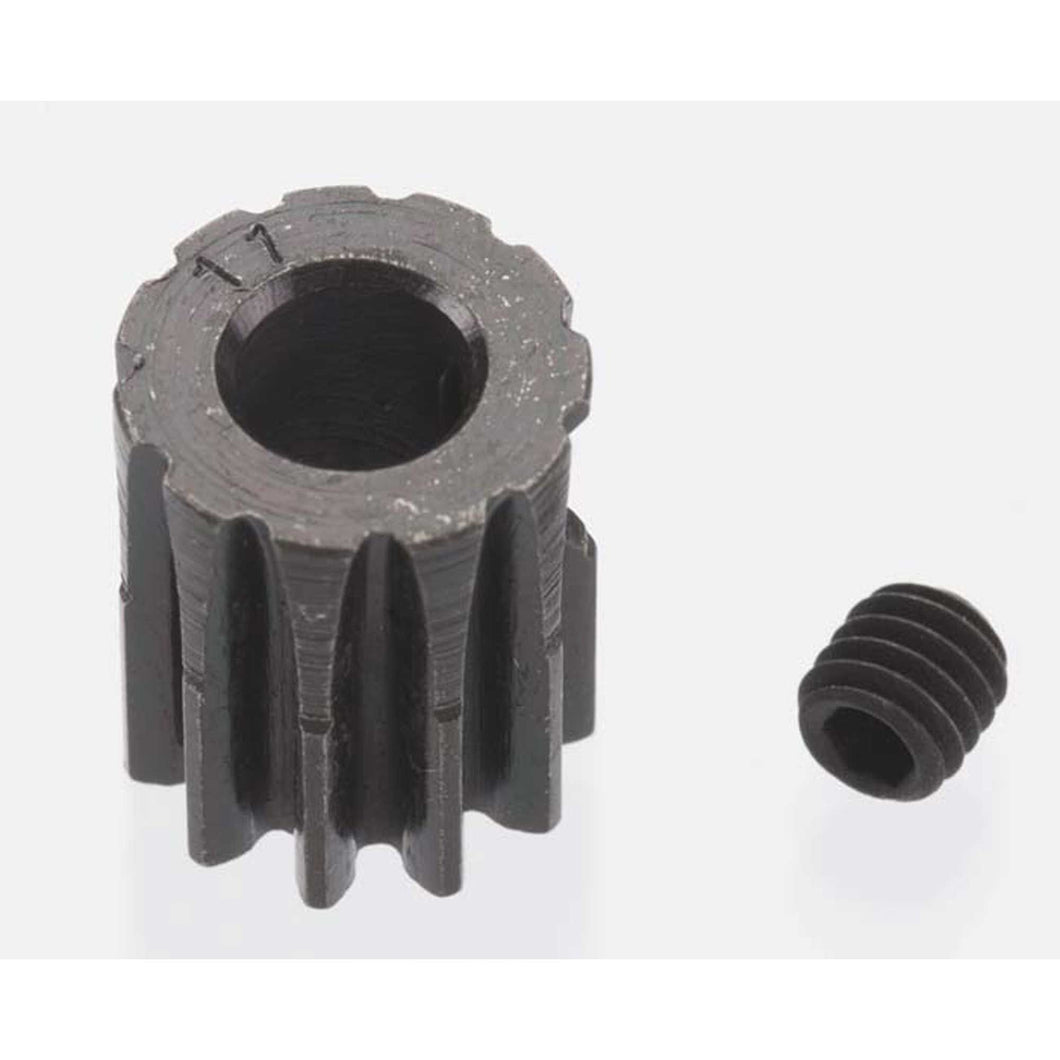 Extra Hard 11 Tooth Blackened Steel 32p Pinion, 5mm