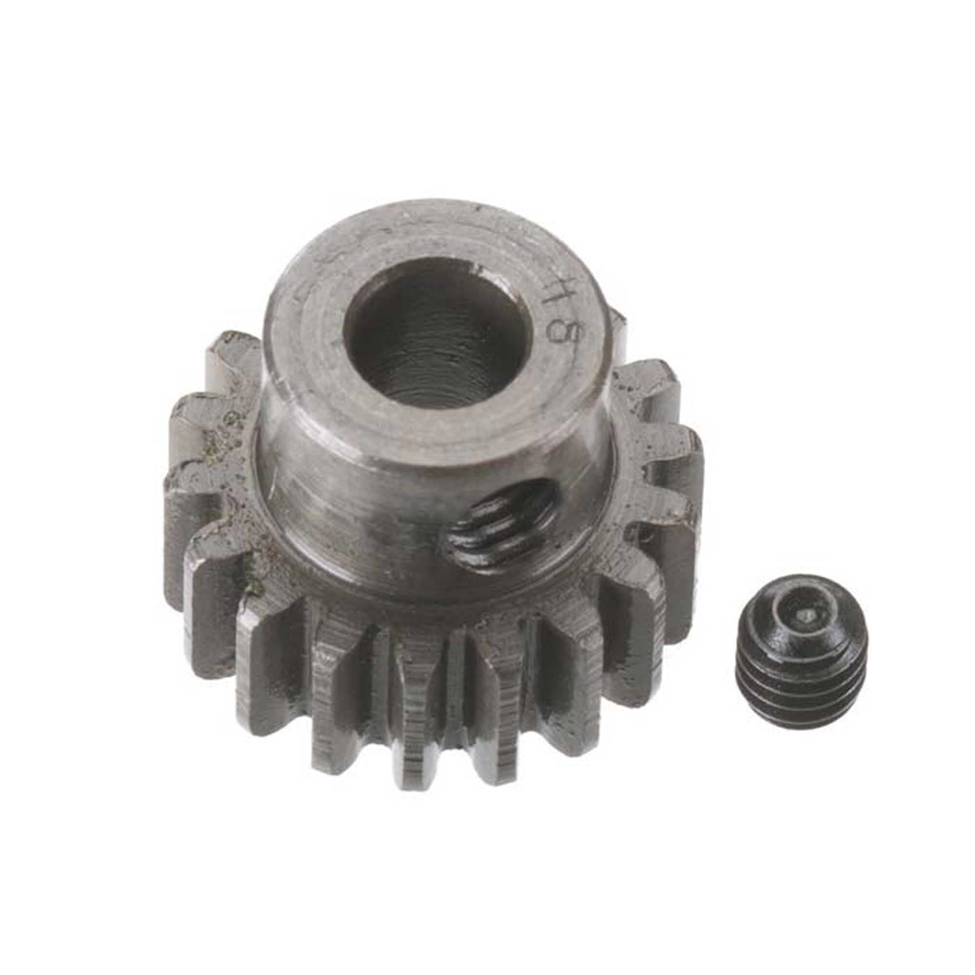 Robinson Racing Extra Hard 5mm Bore .8 Module (31.75P) Pinion, 18T
