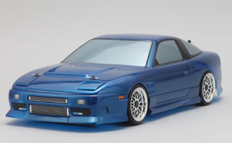 Yokomo Nissan 180SX Street Version Drift Body Set (Clear)