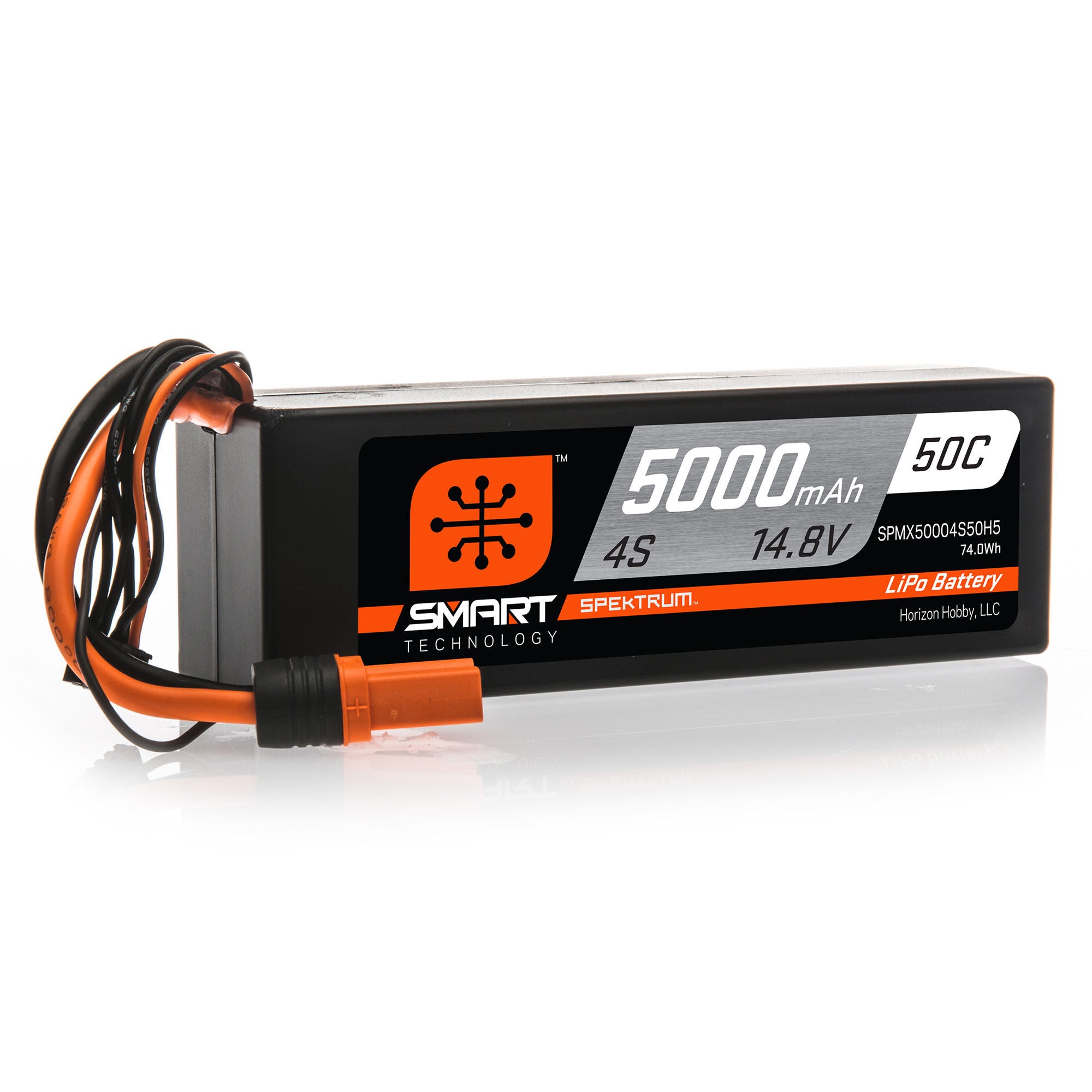 Spektrum 14.8V 5000mAh 4S 50C Smart Hardcase LiPo Battery: IC5