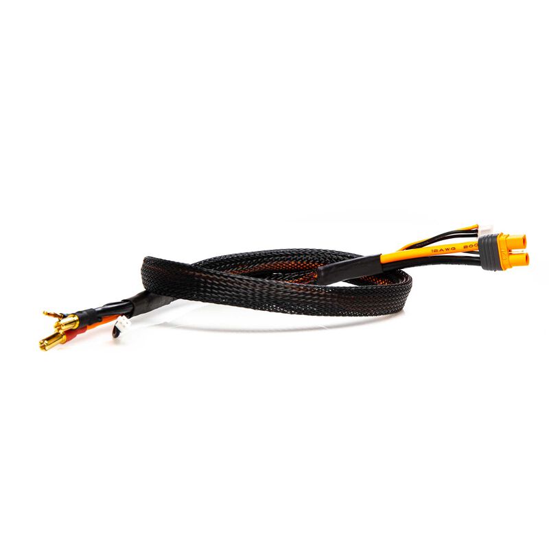 Spektrum RC IC3 Smart 2S Charge Lead w/5mm Bullets (24")