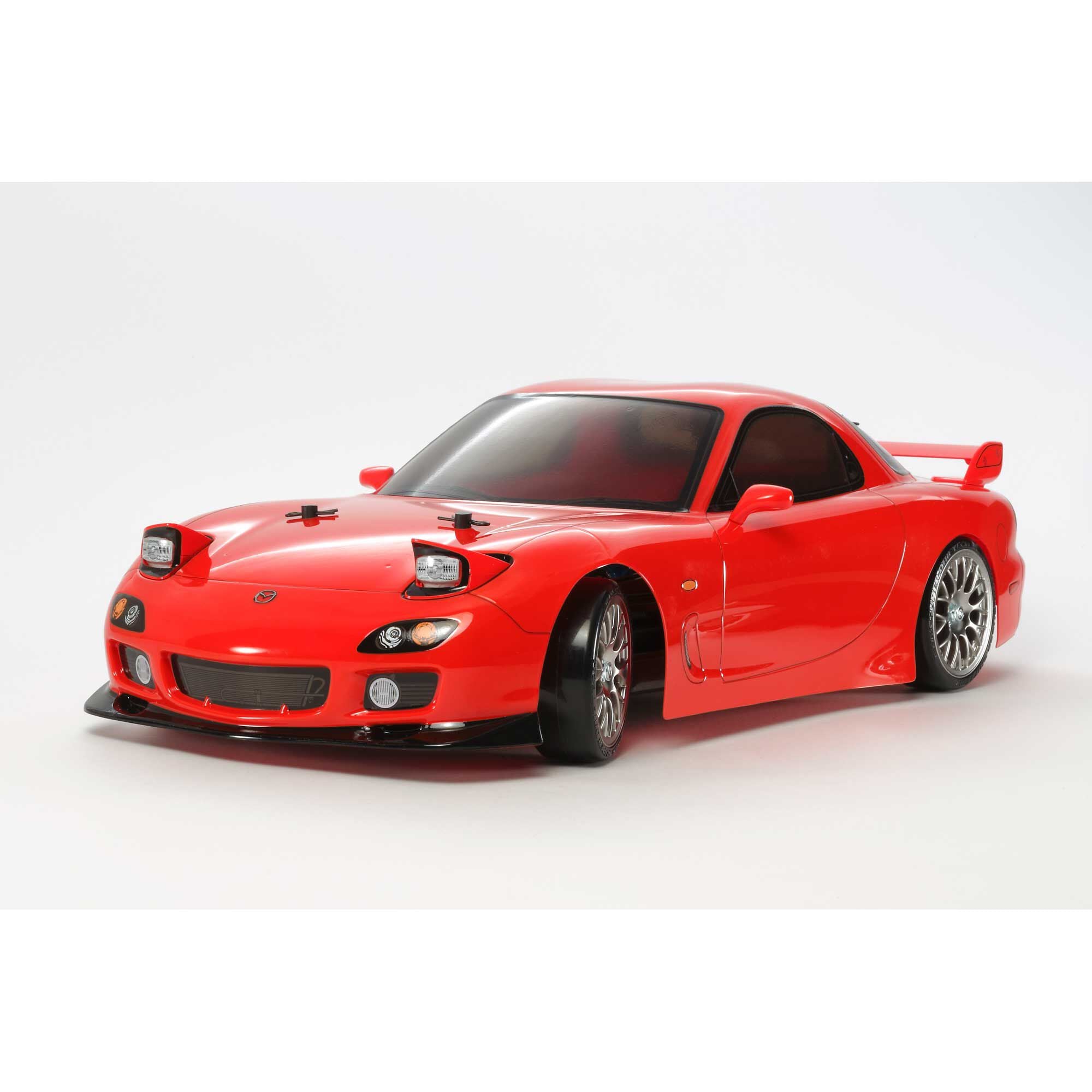 Mazda RX-7 TT01 2WDドリフト車 Tamiya 1/10 Mazda RX-7 TT-02D 4WD Brushed Drift Spec Kit with Hobbywin
