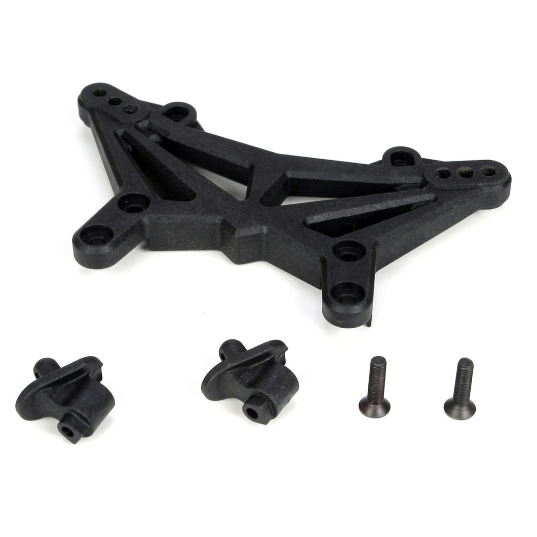 TLR Shock Tower & Body Mounts, Front: 22T