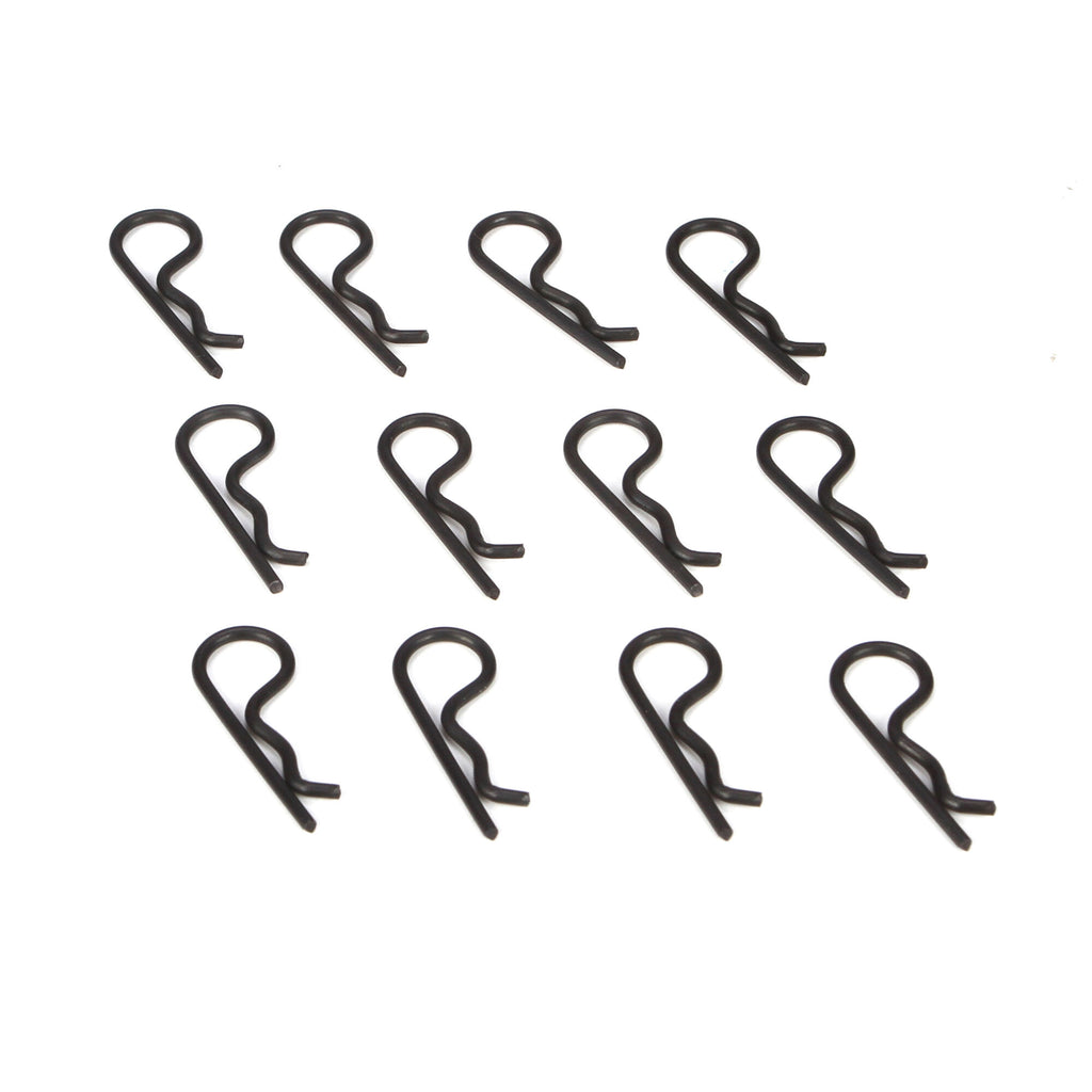 TLR Body Clips, Black (12): 22/22-4