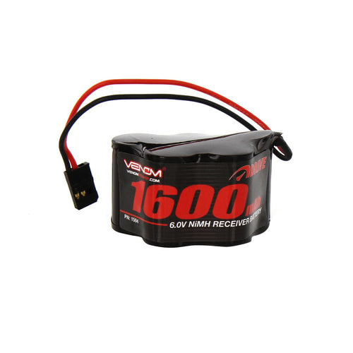 6.0V 1600mAh 5-Cell DRIVE NiMH Hump Receiver Battery: Universal Receiver