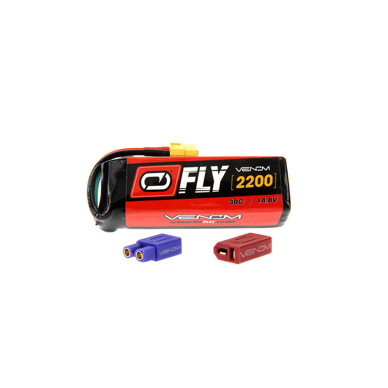 Venom 14.8V 2200mAh 4S 30C FLY LiPo Battery: UNI 2.0 Plug