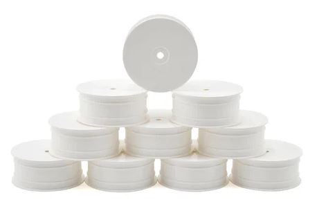 XRAY 12mm Hex "Aerodisk" 4WD Front Buggy Wheels (White) (10) (XB4)