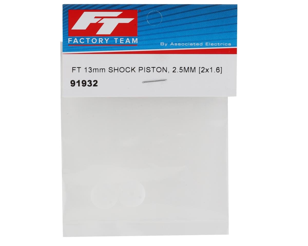 Team Associated Factory Team 13mm 2.5mm Shock Piston (2) (2x1.6mm)