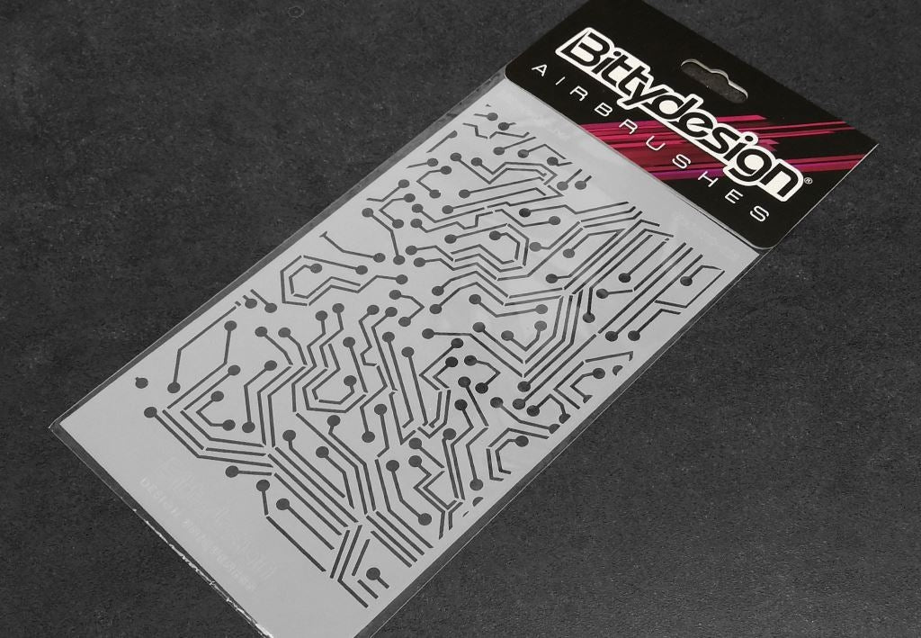 Bittydesign Vinyl Paint Stencil (Electronic Circuit)