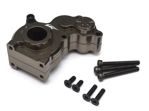 Boom Racing Aluminum Center Gearbox - 1 Pc Gun Metal