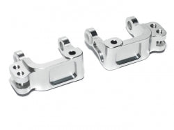 Boom Racing Aluminium Castor Mount (2) Silver for ECX Circuit