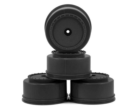 DE Racing 12mm Hex "Borrego" Short Course Wheels w/3mm Offset (Black) (4) (SC5M)