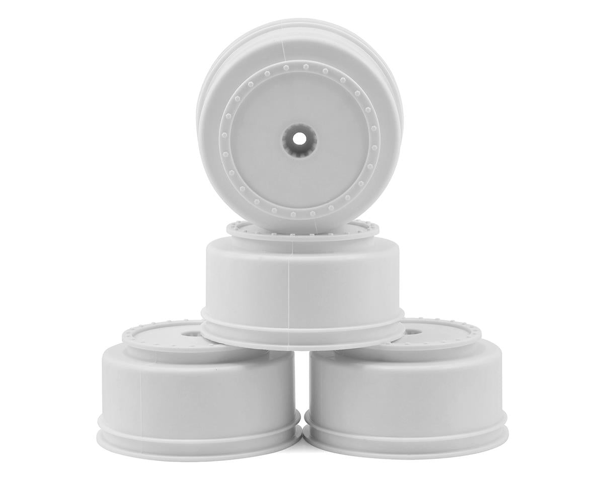 DE Racing 12mm Hex "Borrego" Short Course Wheels w/3mm Offset (White) (4) (SC5M)