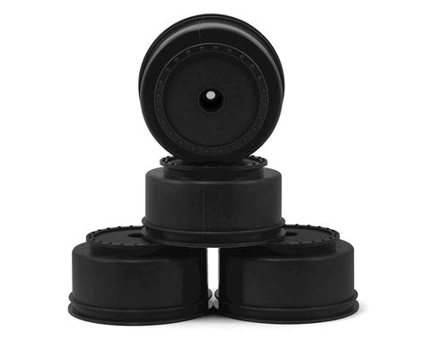 DE Racing 12mm Hex "Borrego" Short Course Wheels (Black) (4) (SC6/Slash/Blitz)