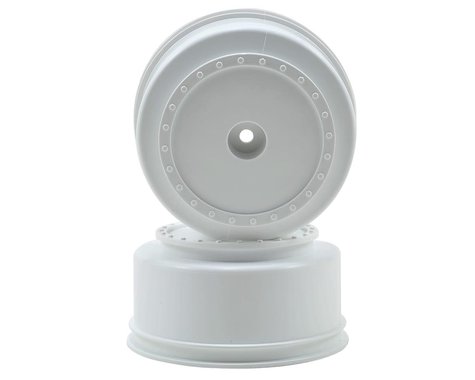 DE Racing 12mm Hex "Borrego" Short Course Wheels w/3mm Offset (White) (2) (SC5M)