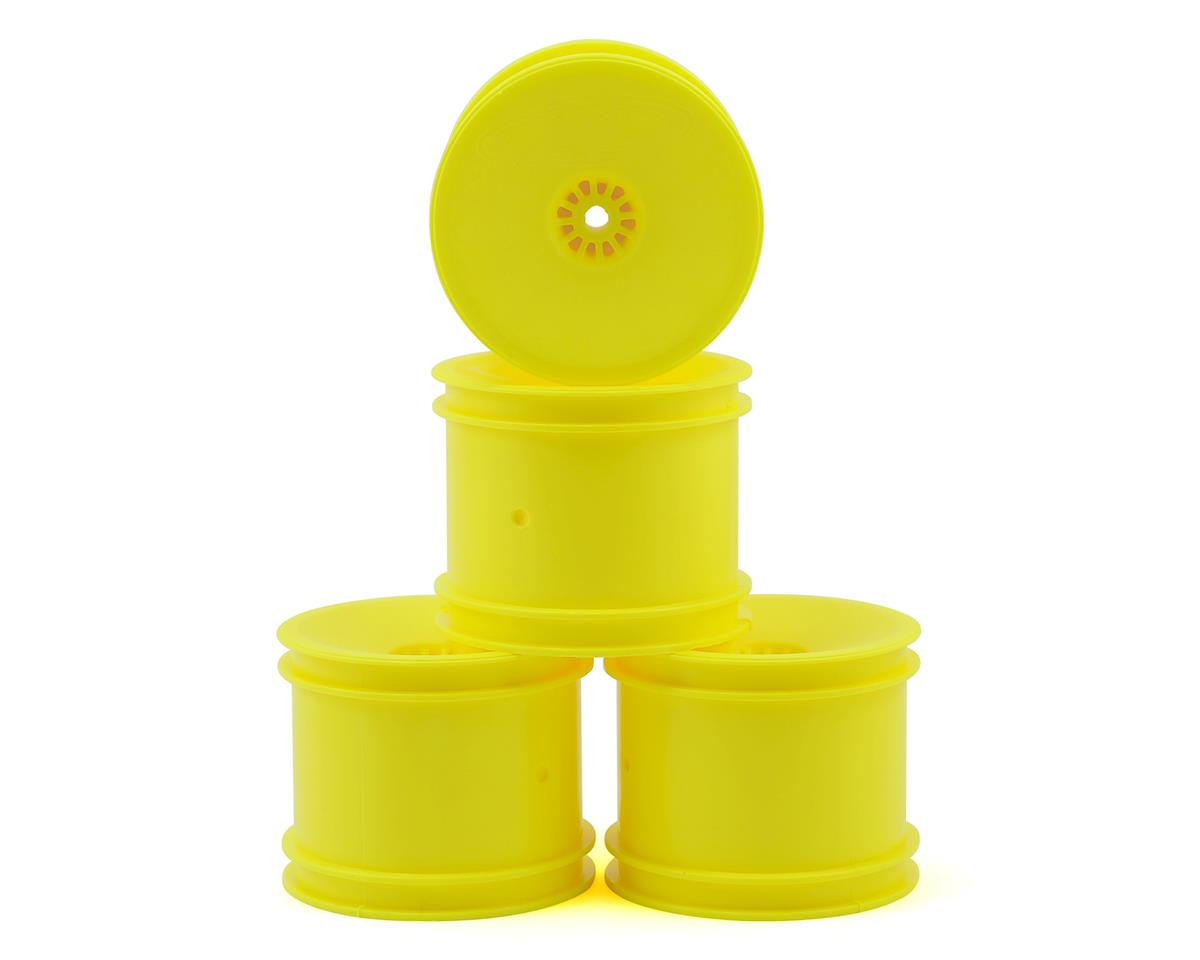 DE Racing 12mm Hex "Speedline" 2.2" 1/10 Stadium Truck Wheel (4) (22T) (Yellow)