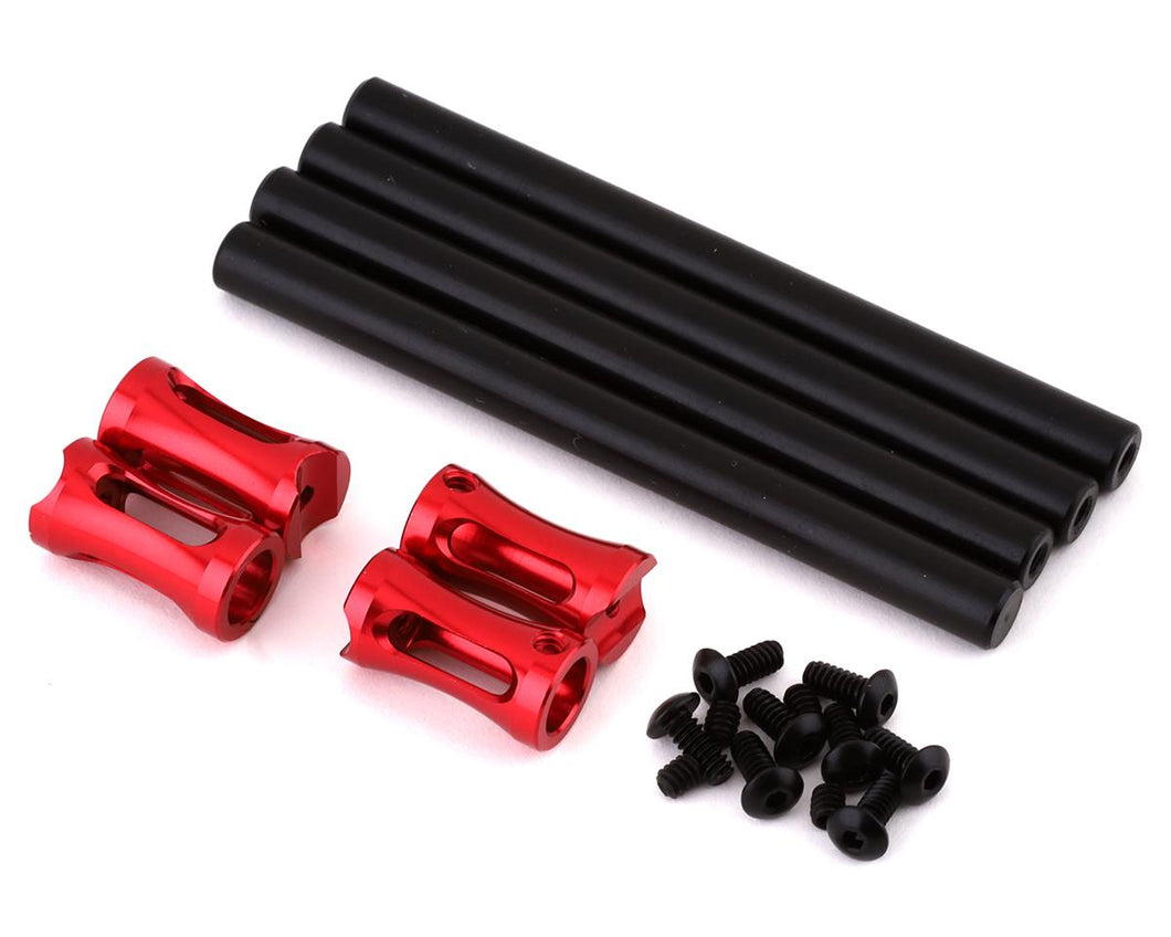 DragRace Concepts Screw Down Body Mount Set (Red) (4)