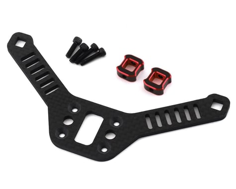 DragRace Concepts DR10 Carbon Fiber 24mm Extended Rear Body Mount Kit (Red)