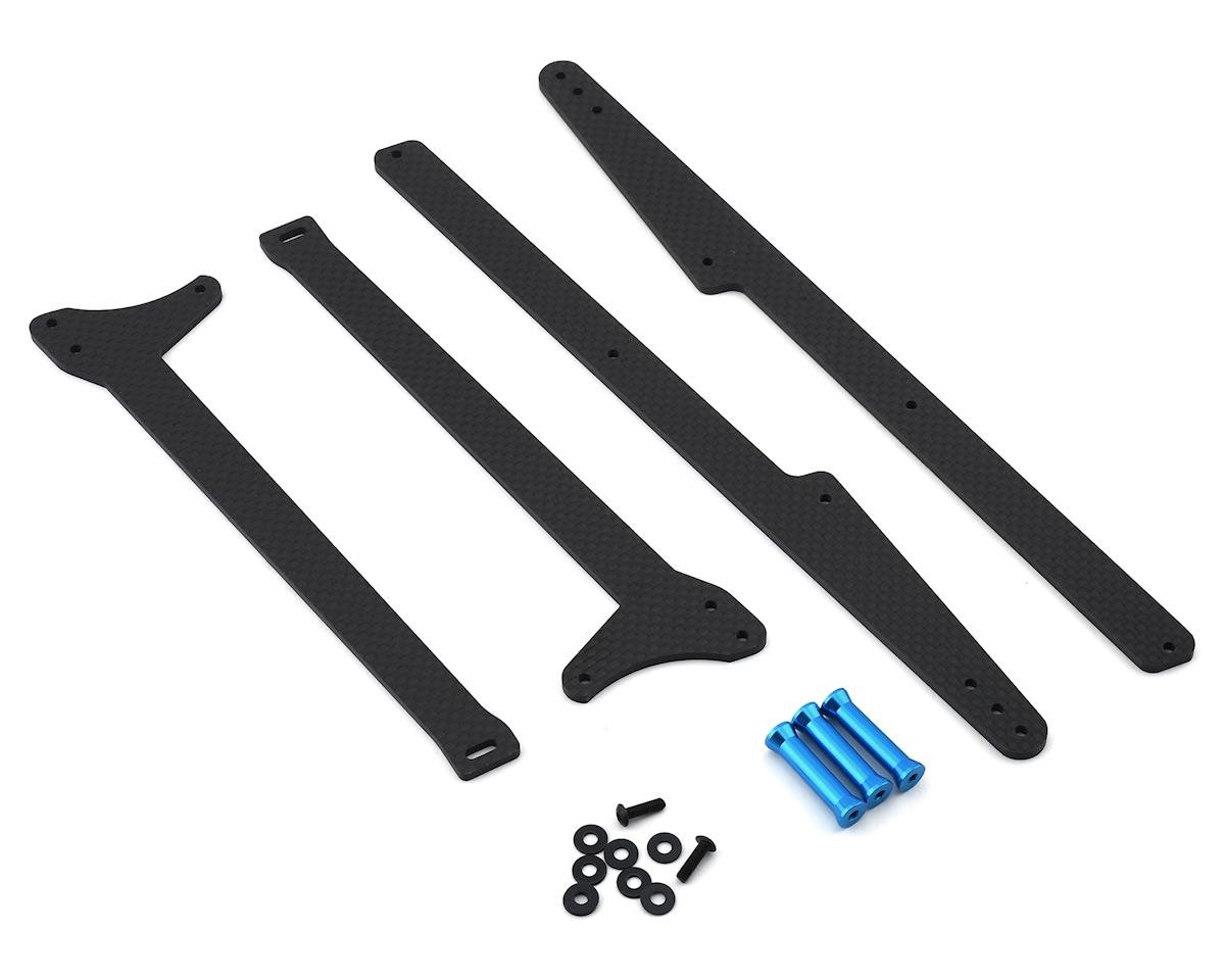 Supporto Braccio Posteriore Exotek Associated DR10 Blu Alluminio – Punta Fissa HD (2046)
