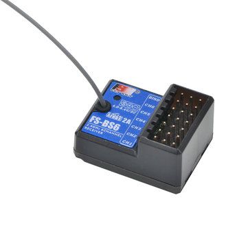 Flysky BS6 2.4Ghz 6 Channel Receiver (for use with the FLYFS-GT5)