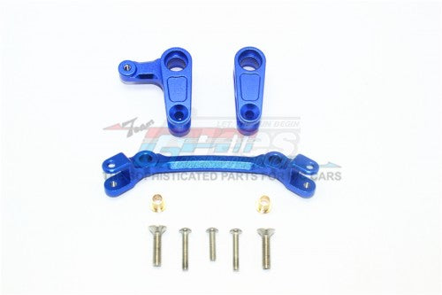 GPM Racing Aluminium Steering Assembly - 10Pcs Set Blue