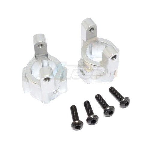 GPM Racing Aluminum Front C-hub - 1pr Set Silver