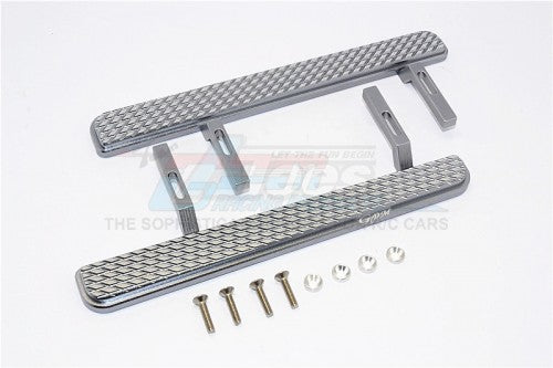 GPM Racing Aluminium Exterior Trail (Parallelogram) 1Pr Set Gun Metal for Axial SCX10 II