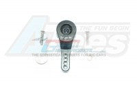 GPM Racing Aluminum 23T Servo Horn W. Built-In Spring (4 Positioning Holes) - 5Pcs Set Black