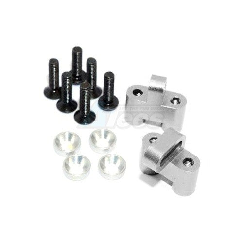 GPM Racing Aluminum Servo Mount - 1 Pair Set Silver