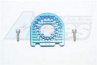GPM Racing Aluminum Motor Mount Plate with Heat Sink Fins - 3Pcs Set Blue
