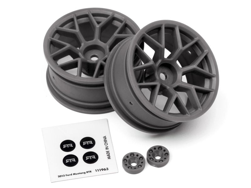 HPI Gunmetal RTR Wheel, 26mm in width, 6mm Offset, (2pcs)