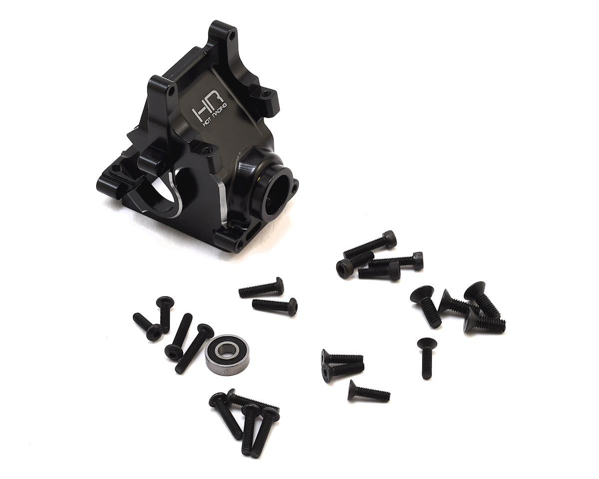 Hot Racing Aluminum Gearbox Case Bulkhead (Black)