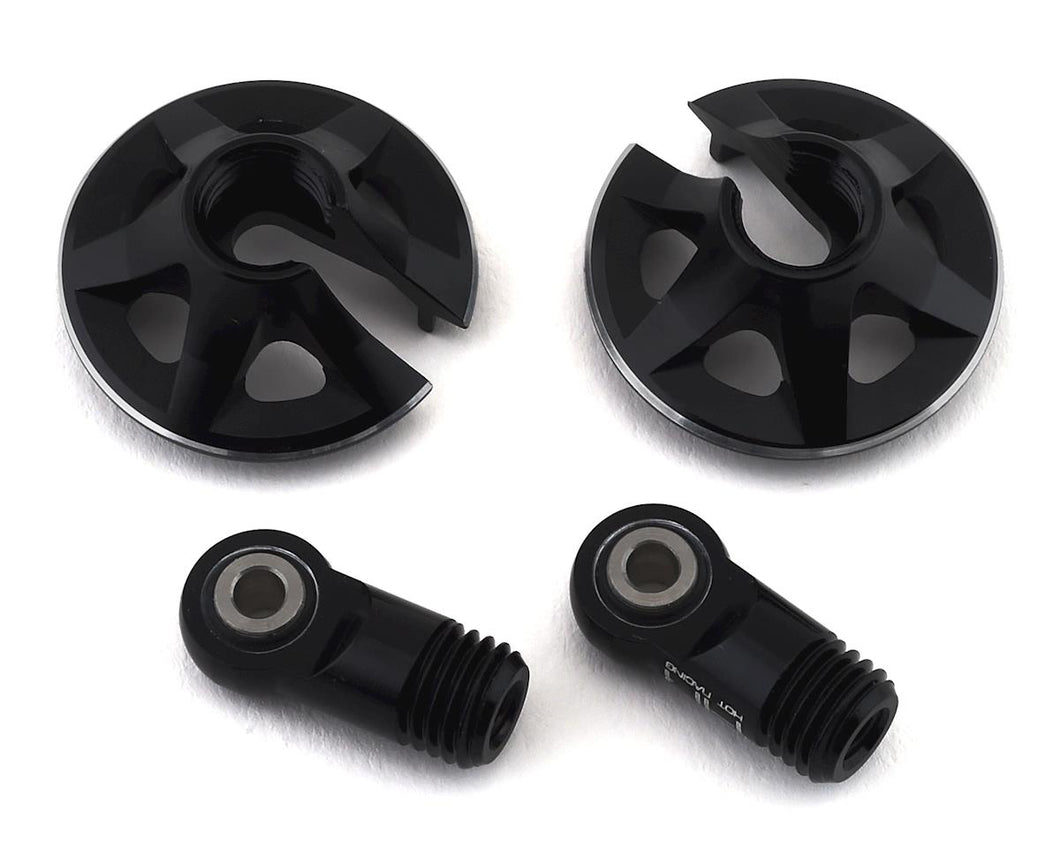Hot Racing Locking Aluminum Shock End (Black)
