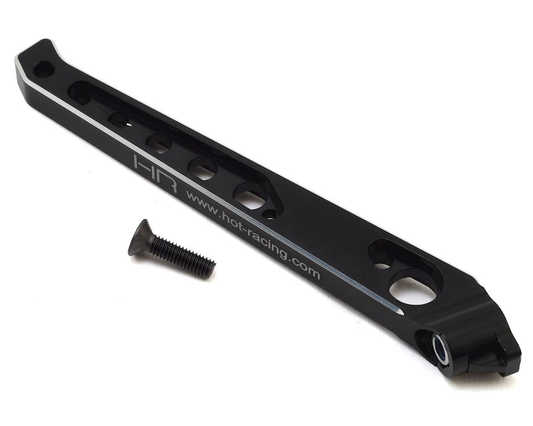 Hot Racing Aluminum Short Rear Chassis Brace (Black)