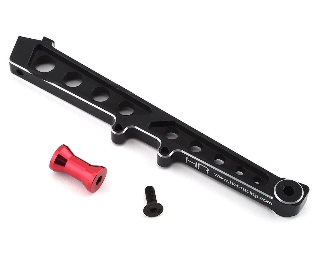 Hot Racing Aluminum Rear Chassis Brace (Black)