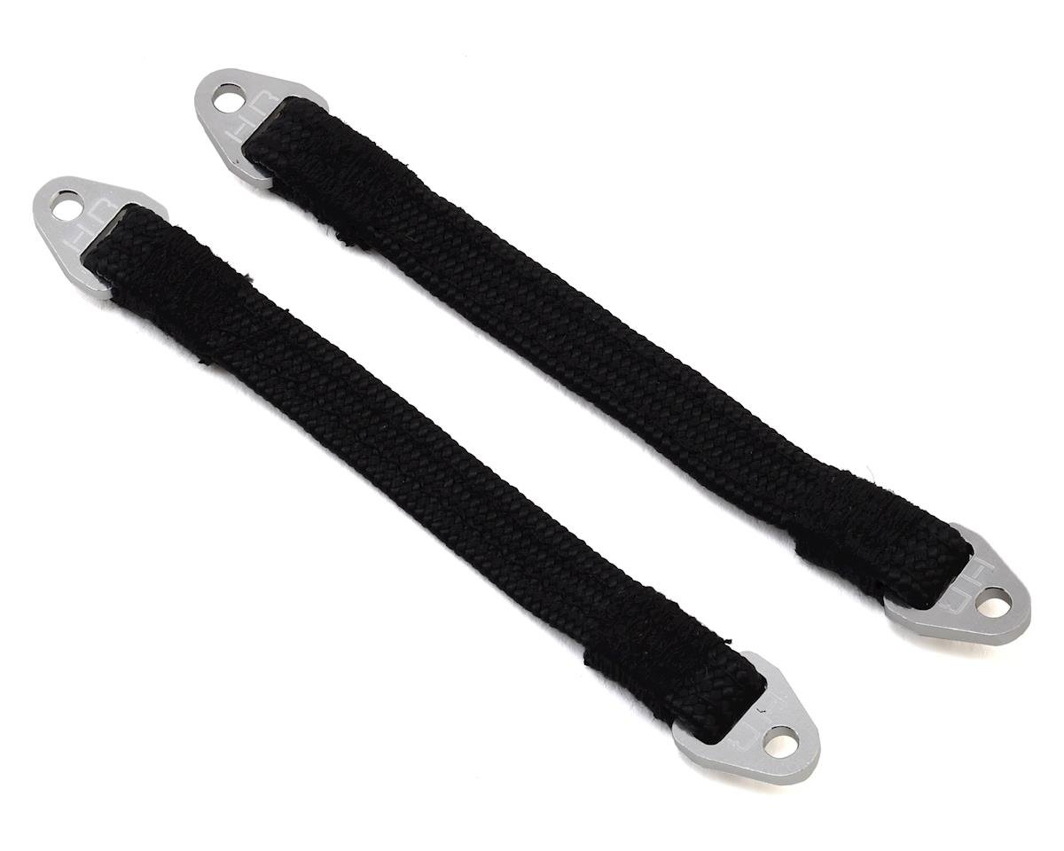 Hot Racing 95mm Suspension Travel Limit Straps (2) (Silver) Xtreme RC