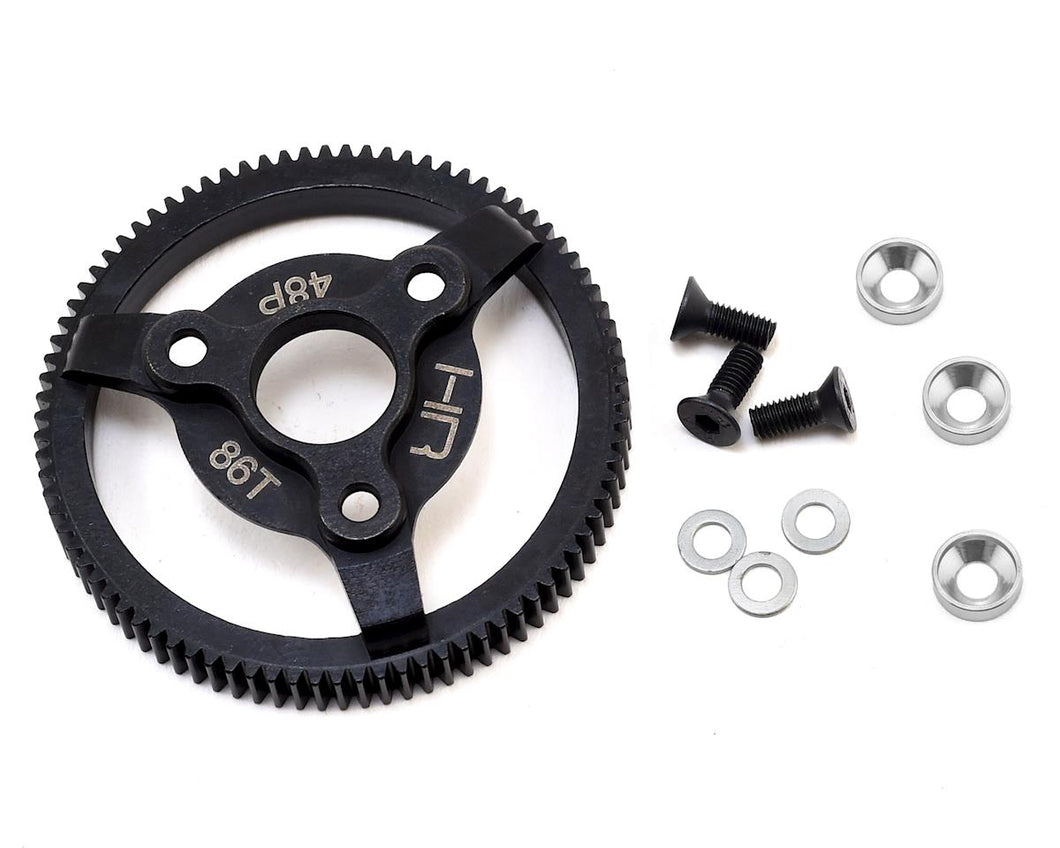 Hot Racing Traxxas 48P Hardened Steel Spur Gear (86T) (Silver)