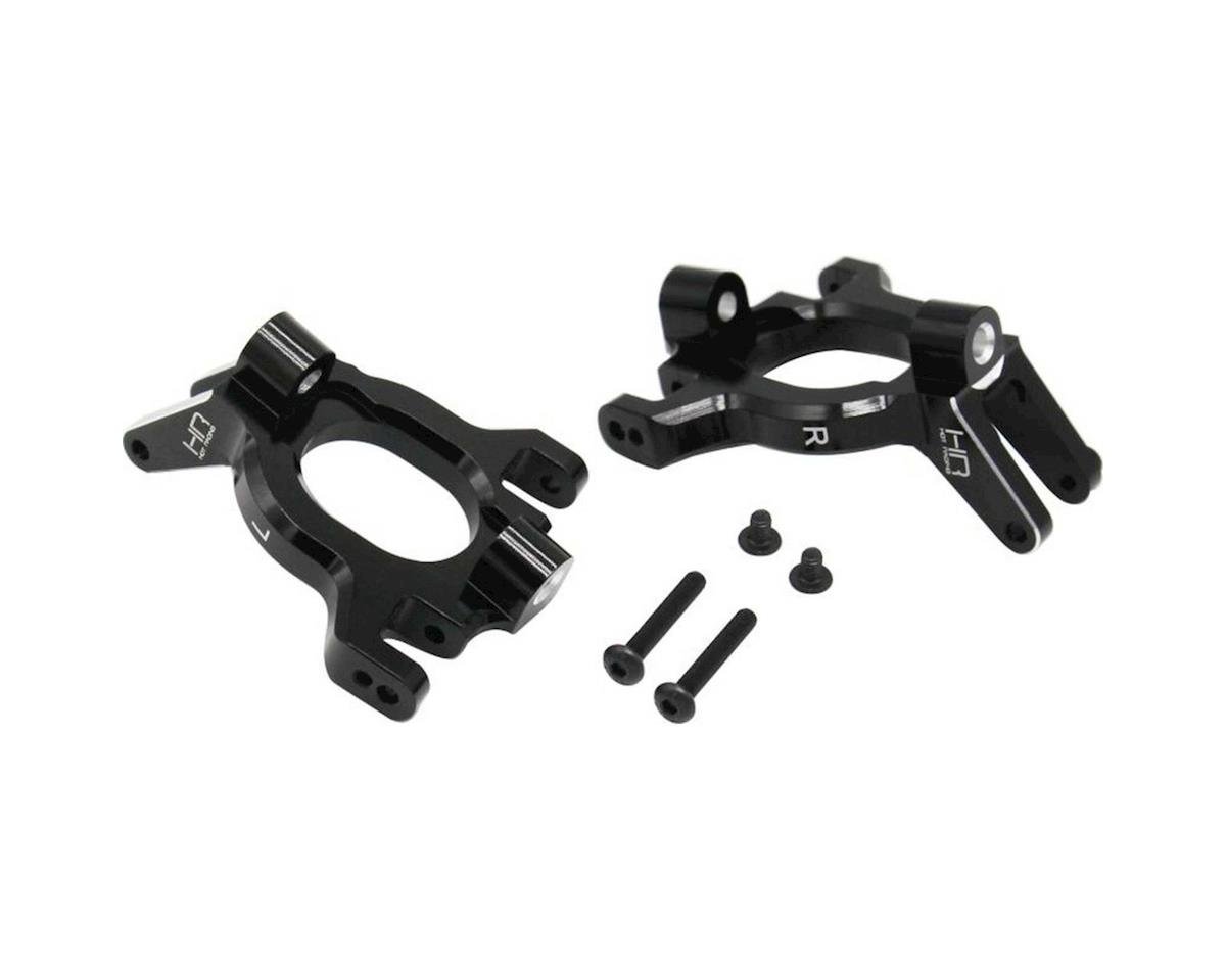 Hot Racing Aluminum Front C-Hub Caster Blocks (Black) (2)